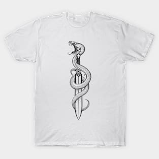 Snake on a Sword T-Shirt